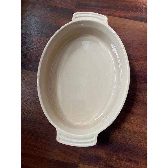 Le Creuset stoneware oval baking dish Cerise (Cherry Red) - Picture 3 of 6